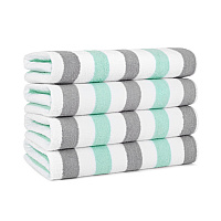 Cabo Cabana Beach Towel 30x70 Grey/green - Case Of 24 (CABOCABANA-GY/GR-CS)