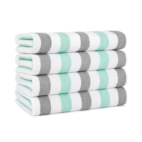 Cabo Cabana Beach Towel 30x70 Grey/green - Case Of 24 (CABOCABANA-GY/GR-CS)