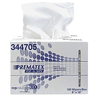 Prematex Wiper, Sontara, White, 9"x16.75", Heavy Duty, Creped, Pop-n-wipe Interfold - Case Of 1000 (344705)