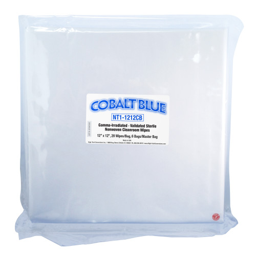 Cobalt Blue Sterile Cleanroom Wipe 12x12 - Bag Of 20 (NT1-1212CB)