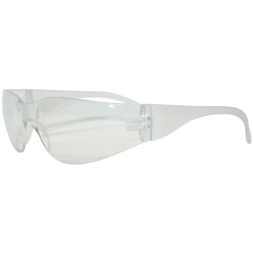 Safety Zone Comicrofiberort Eyewear Safety Glasses, Clear Lens, Frost Frame, 12 Pr/bx, 15 Bxs/cs, Box Of 12 (EW-V100C)
