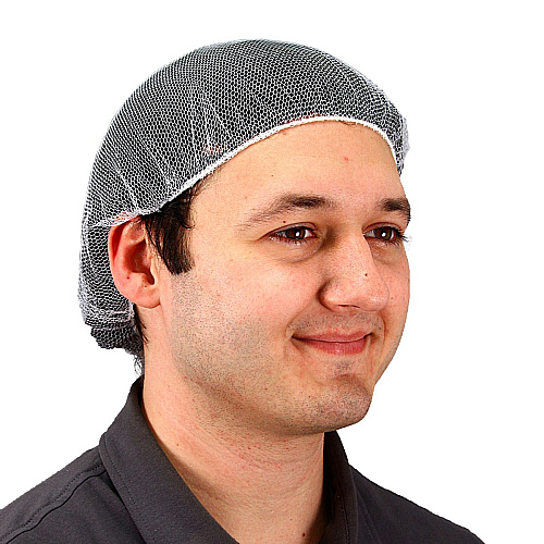 18 In. Heavyweight Polyester Hairnet White, Case Of 1000 (MC-18-1000/W)