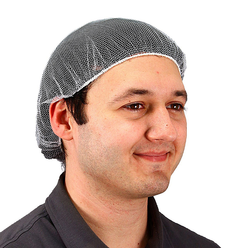 18 In. Heavyweight Polyester Hairnet White, Case Of 1000 (MC-18-1000/W)