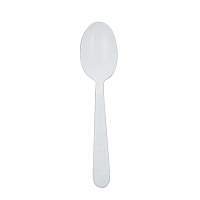Safety Zone Teaspoon Heavyweight Polypro White, Case Of 1000 (CPPHWTSBKW1)