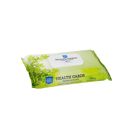 Health Gards Pre-moistened Disposable Cleansing Cloths, White, 8x12 - Case Of 600 (PM-AWSP1)