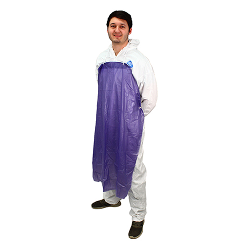 Hemmed Vinyl Apron 8 Mil 35x48 Blue, Case Of 72 (MPB-48)