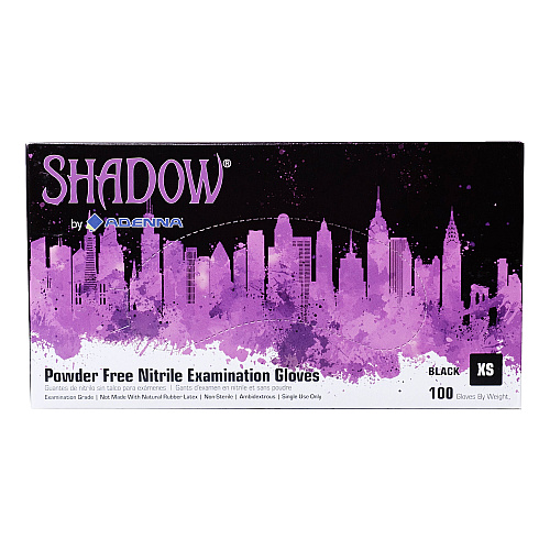 Shadow Nitrile Powder Free 6 Mil Exam Gloves Black Xs, Case Of 1000 (SHD930)