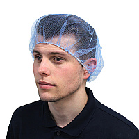 28 In. Heavyweight Polyester Hairnet Blue, Case Of 1000 (MC-28-1000/B)