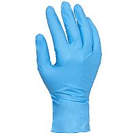 Safety Zone Nitrile Powder Free 7 Mil Exam Gloves - Blue, Med - Box Of 100 (GL-NB107FM)