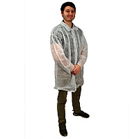 Polylite Lab Coat Long Sleeve Snap White Lrg, Case Of 30 (M1710-E/W-L)