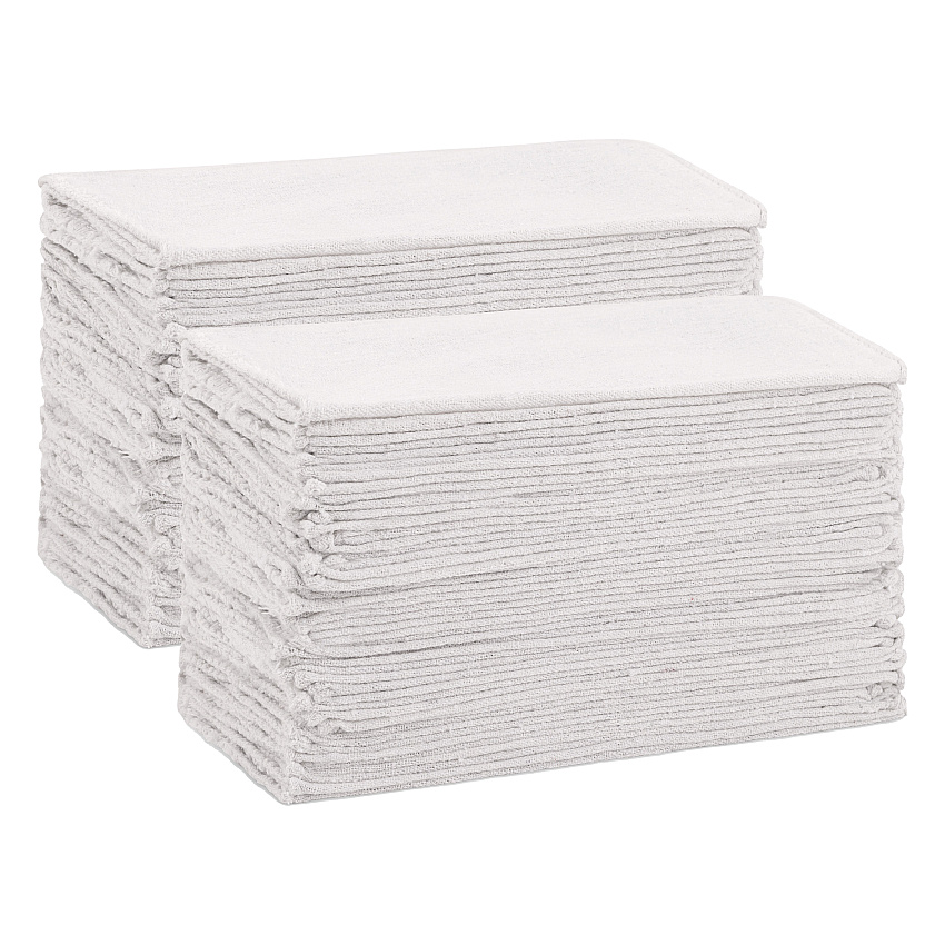 Messy Mechanic Shop Towels 100 Pack 12x14 White, Bag Of 100 (PNP-SHOP-100-WH)