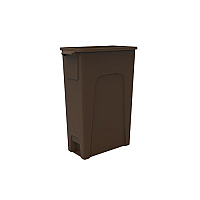 23 Gallon Thin Bin Brown, Case Of 4 (T0039-03)