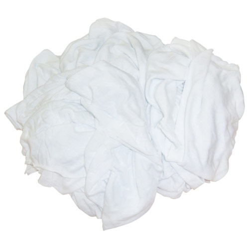 New Washed & Bleached Mixed White Knits (t-shirt), 25lb Box (480-25)
