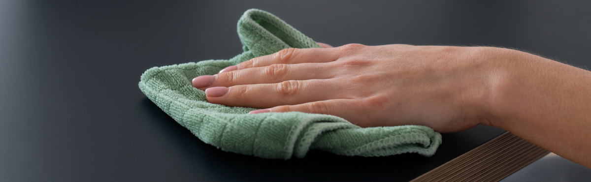 Reusable cleaning cloths and industrial wipers for janitorial and maintenance tasks