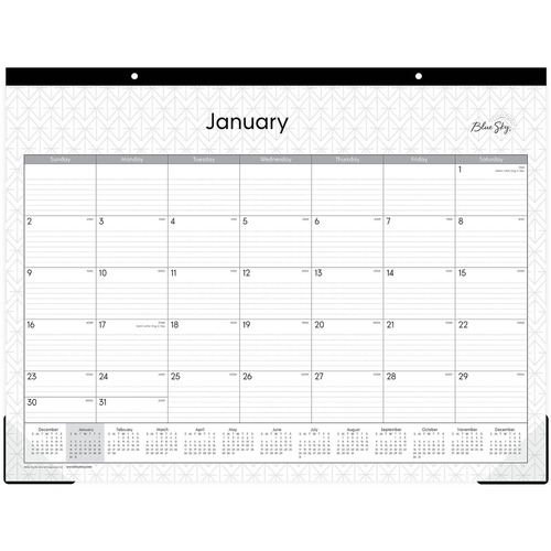 blue sky write on calendar monthly desk pad 111294 january 2020 calendar waterproof
