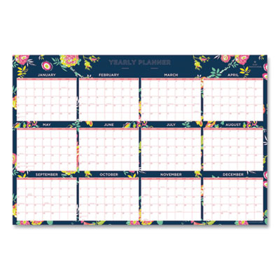 Blue Sky Day Designer Laminated Wall Calendar, 36 X 24, 2022 (103632) | Officecrave.com