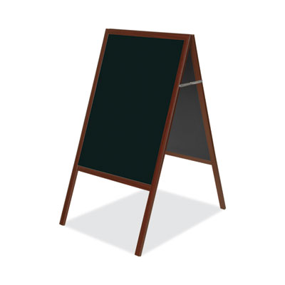 MasterVision Magnetic Wet Erase Board, 27x34, Black, Cherry