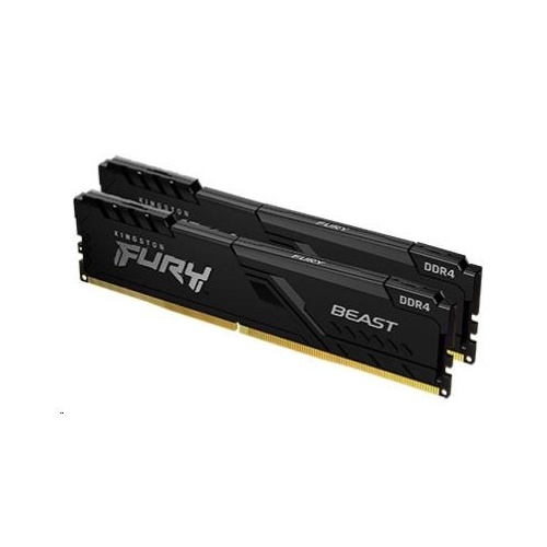 Kingston 16gb 2666mhz Ddr4 Cl16 Dimm (kit Of 2) Fury Beast Black