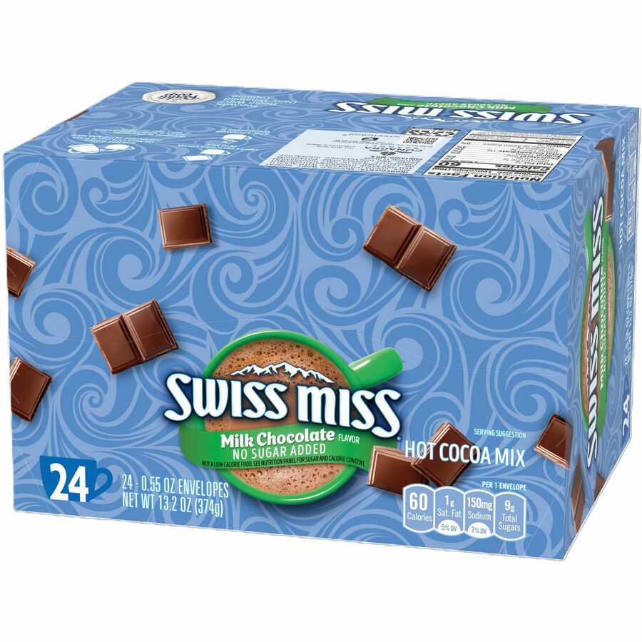 Swiss Miss No Sugar Added Hot Cocoa Mix (HUN55584) | OfficeCrave.com