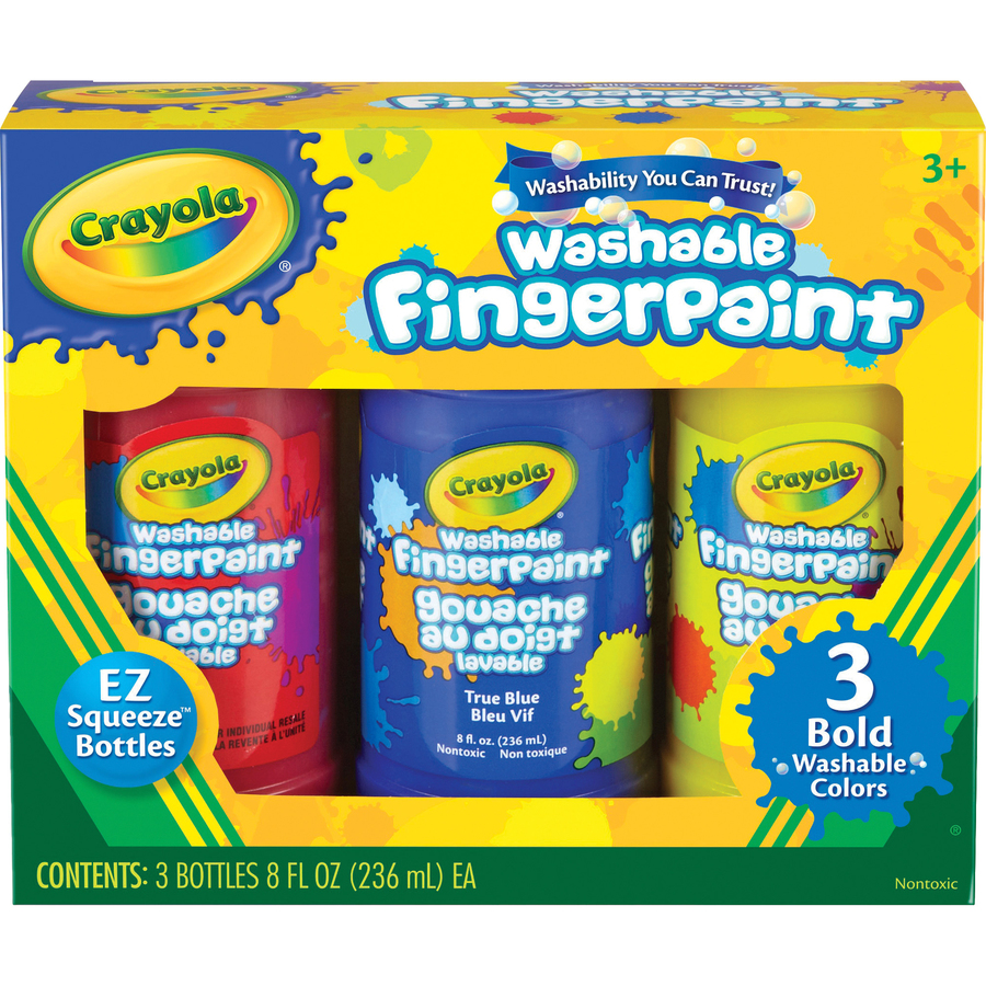 Crayola Washable Fingerpaint Bold Colors Set (551310