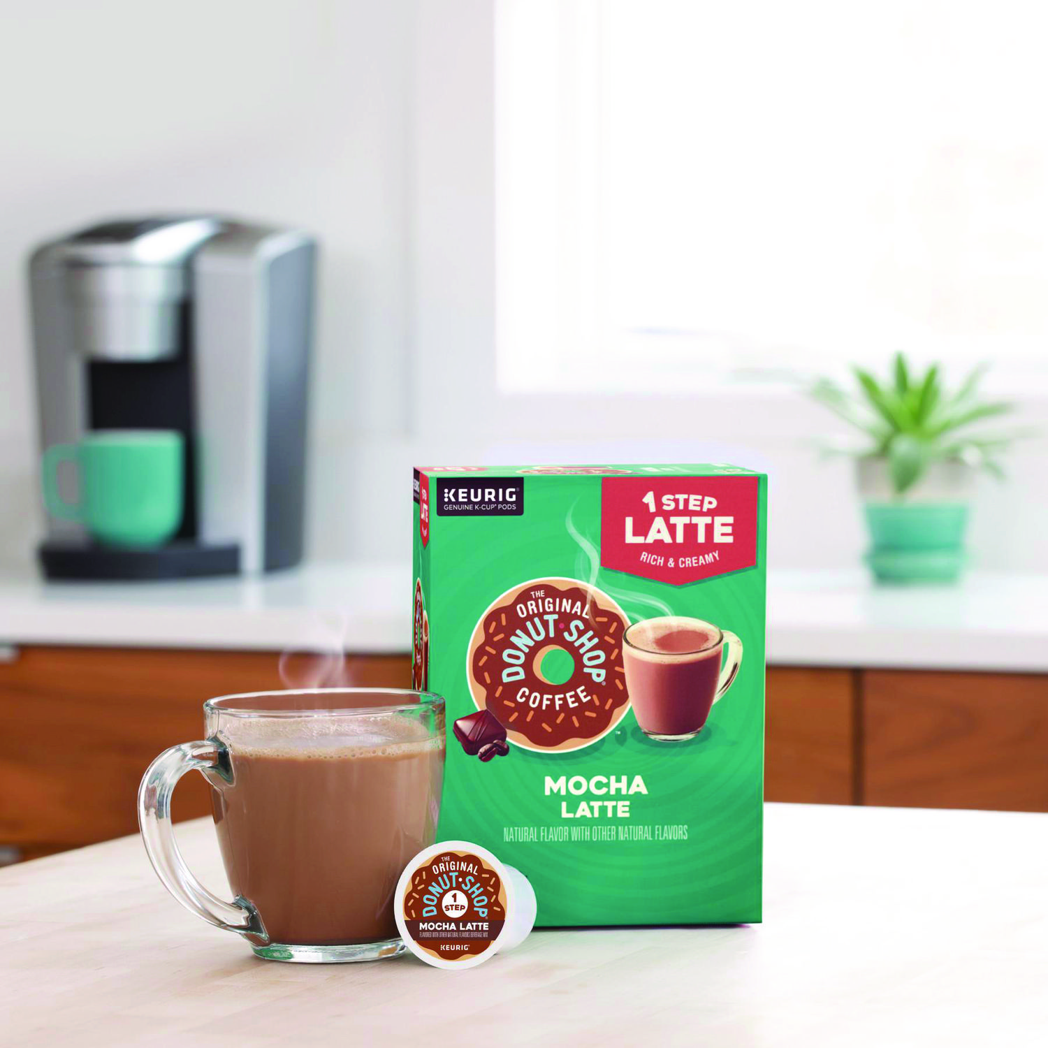 The Original Donut Shop Mocha One Step Latte, Vanilla, 20/Box