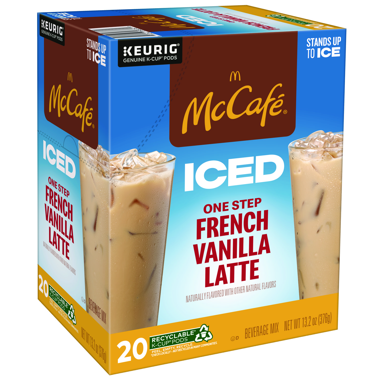 McCafe Iced One Step French Vanilla Latte K Cup Pods, French