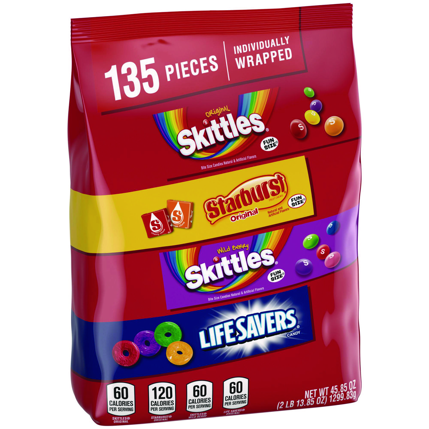 Mars Skittles, Starburst and Life Savers Fun Size Fruity Candy