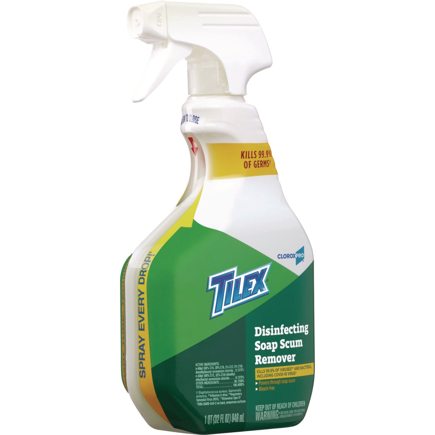Tilex Soap Scum Remover and Disinfectant, 32 oz Smart Tube Spray