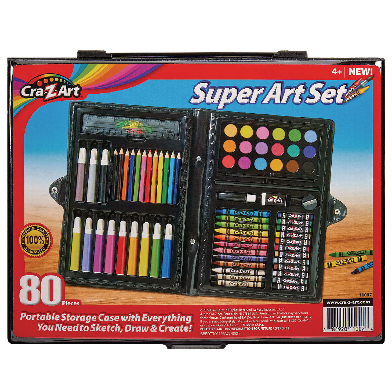 3点　RPD-ロール・アート・シリーズ Cra-Z-Art Super Art Set, 80 Pieces (110076) | OfficeCrave.com