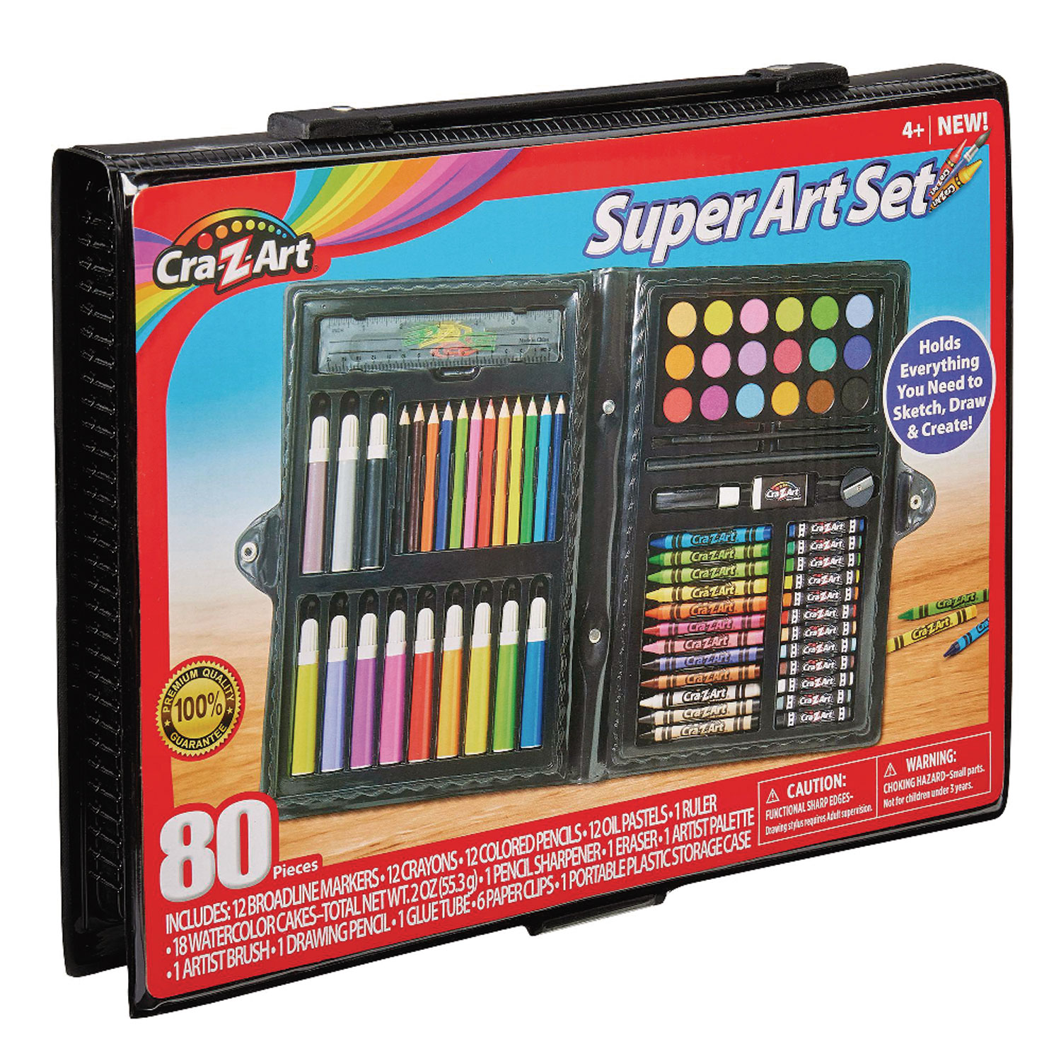 LapisRavi Cacktailparty 7個セット Cra-Z-Art Super Art Set, 80 Pieces (110076) | OfficeCrave.com