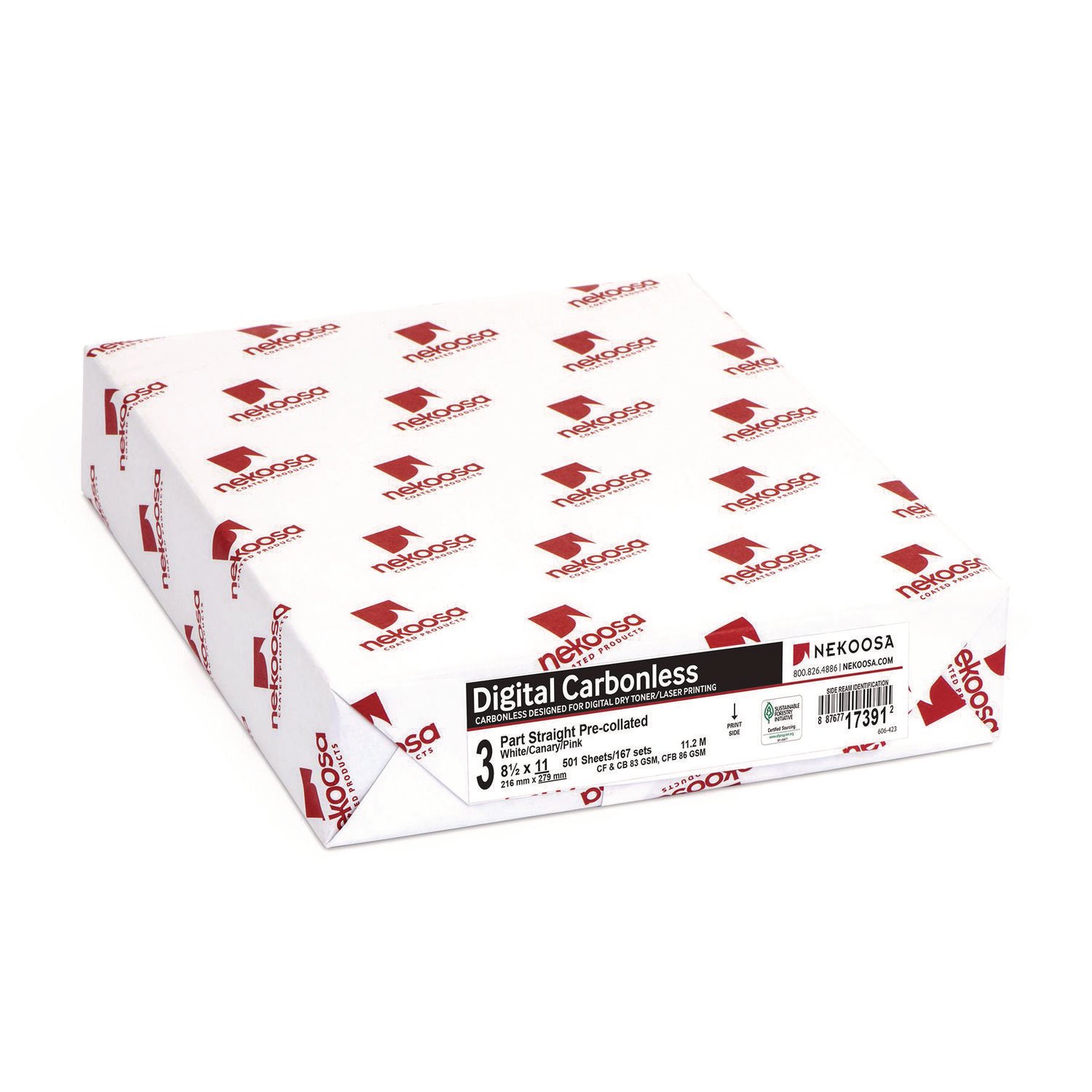 noamama様ページ❁プラカゴ３点 Amazon.com : Nekoosa Fast Pack Carbonless 3-Part Paper, 8.5