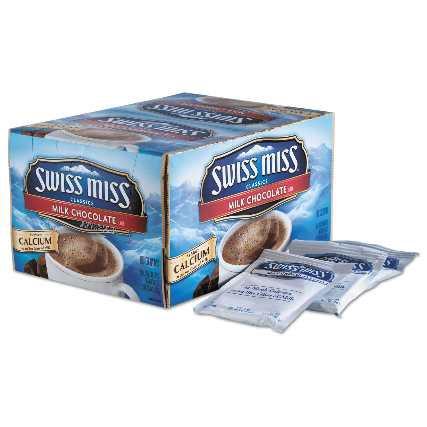Swiss Miss Hot Cocoa Mix, Regular, 0.73 oz. Packets, 50