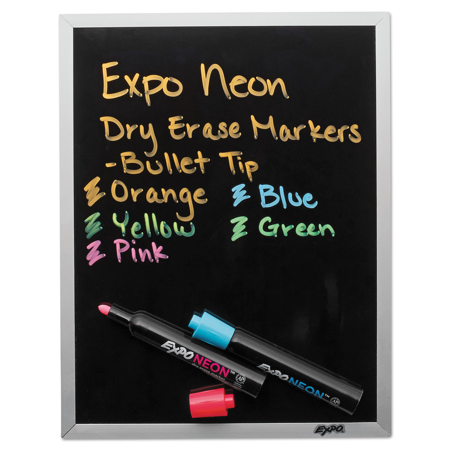 EXPO Neon Windows Dry Erase Marker, Broad Bullet Tip, Assorted