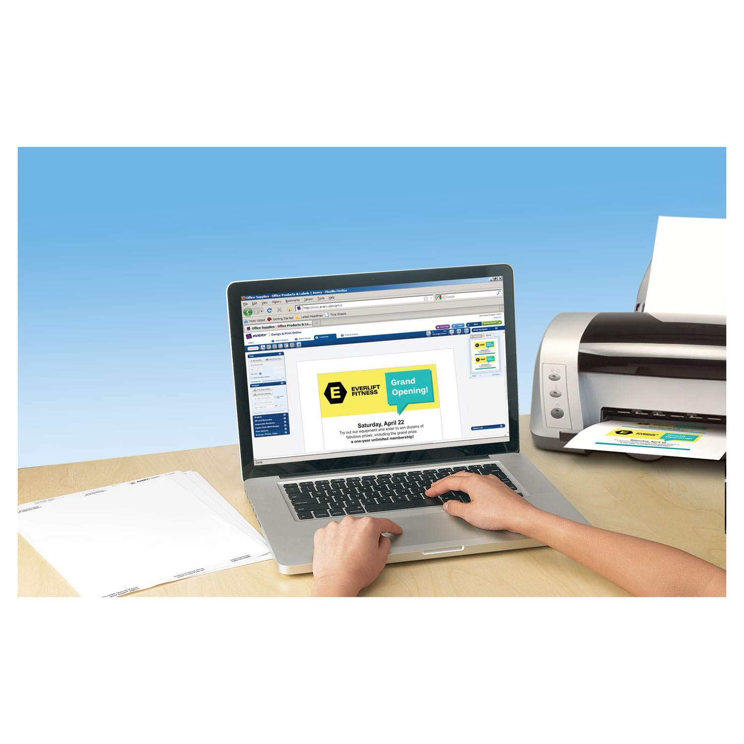Avery Printable Postcards, Inkjet, 85 lb, 4 x 6, Matte White