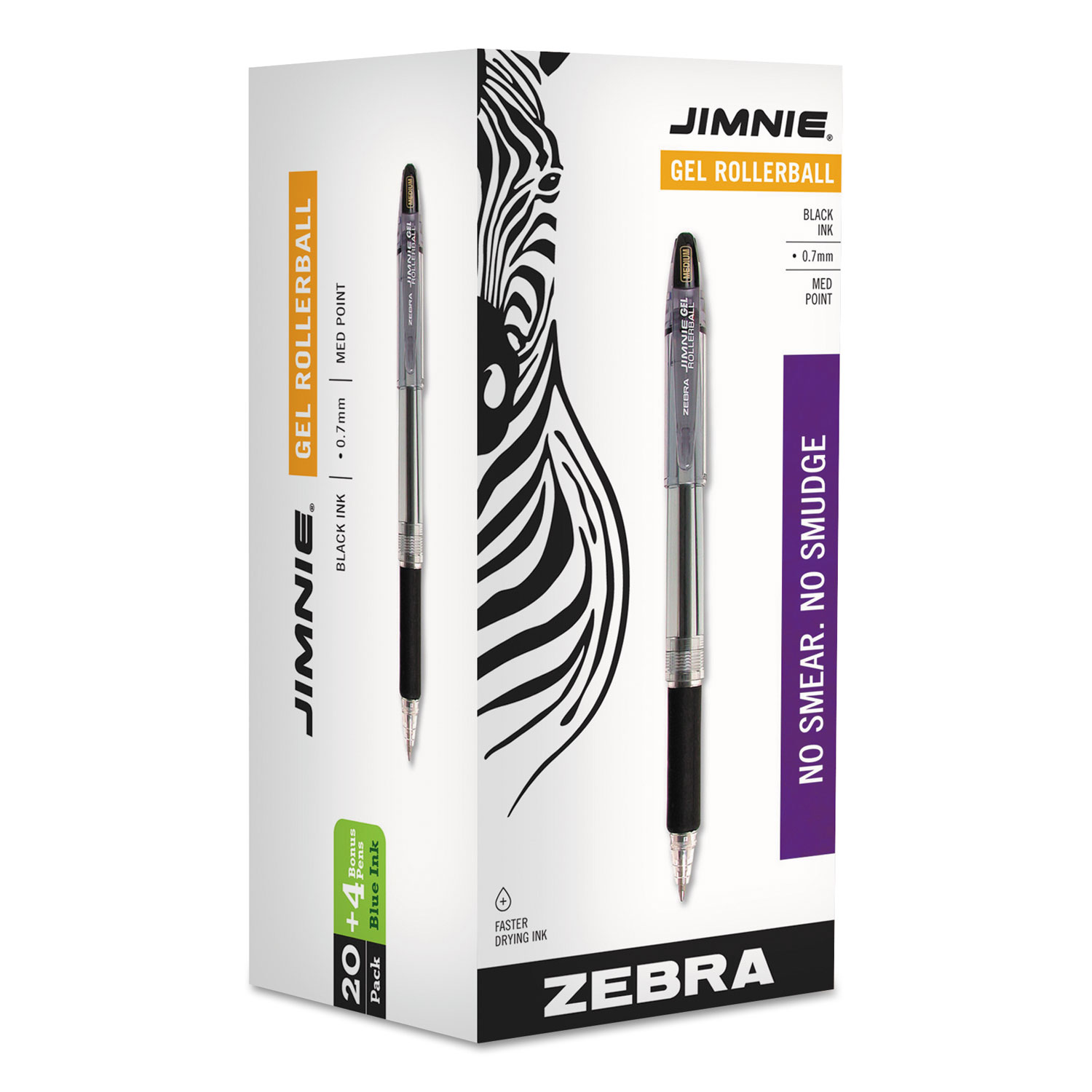 100％品質 Zebra Jimnie Black 0.7mm, Medium Pack, Value Pen Gel Stick キーホルダー・アクリルキーホルダー