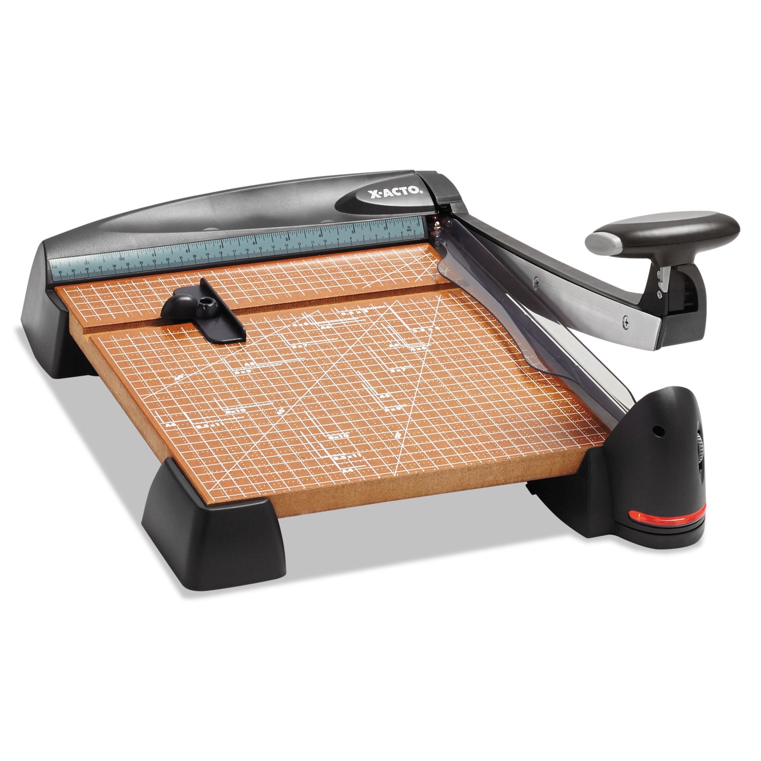 X-ACTO 12-Sheet Laser Guillotine Trimmer, Wood Base, 12