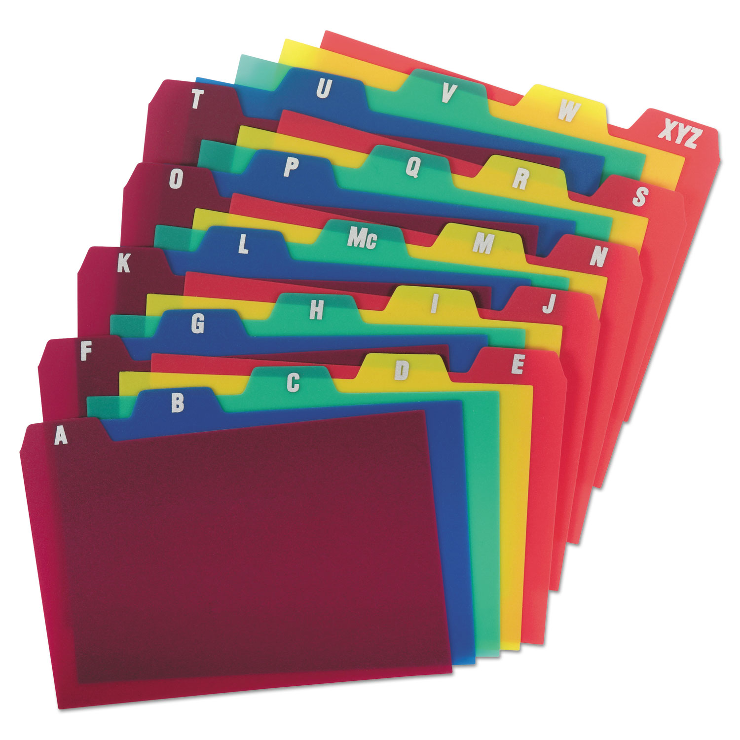 Oxford Index Card File Binder, 50-Card Capacity, Assorted