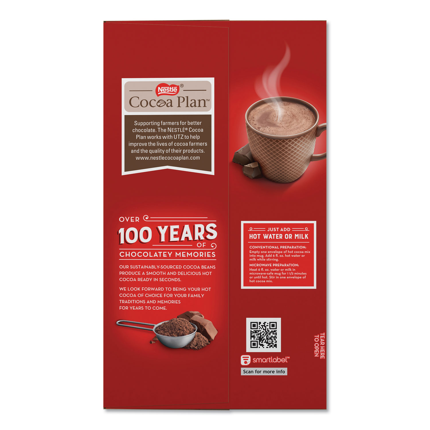 Nestle Hot Cocoa Mix, Dark Chocolate, 0.71 oz, 50/Box (70060