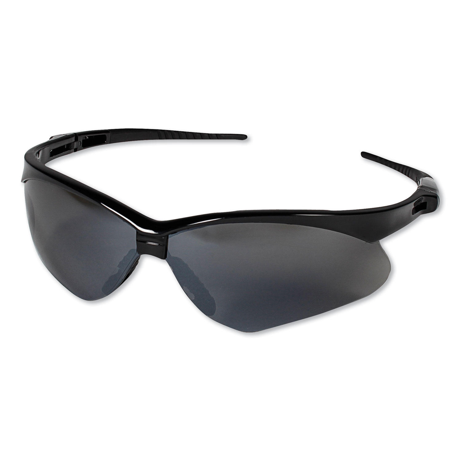 KleenGuard V30 Nemesis Safety Glasses, Black Frame, Smoke Lens
