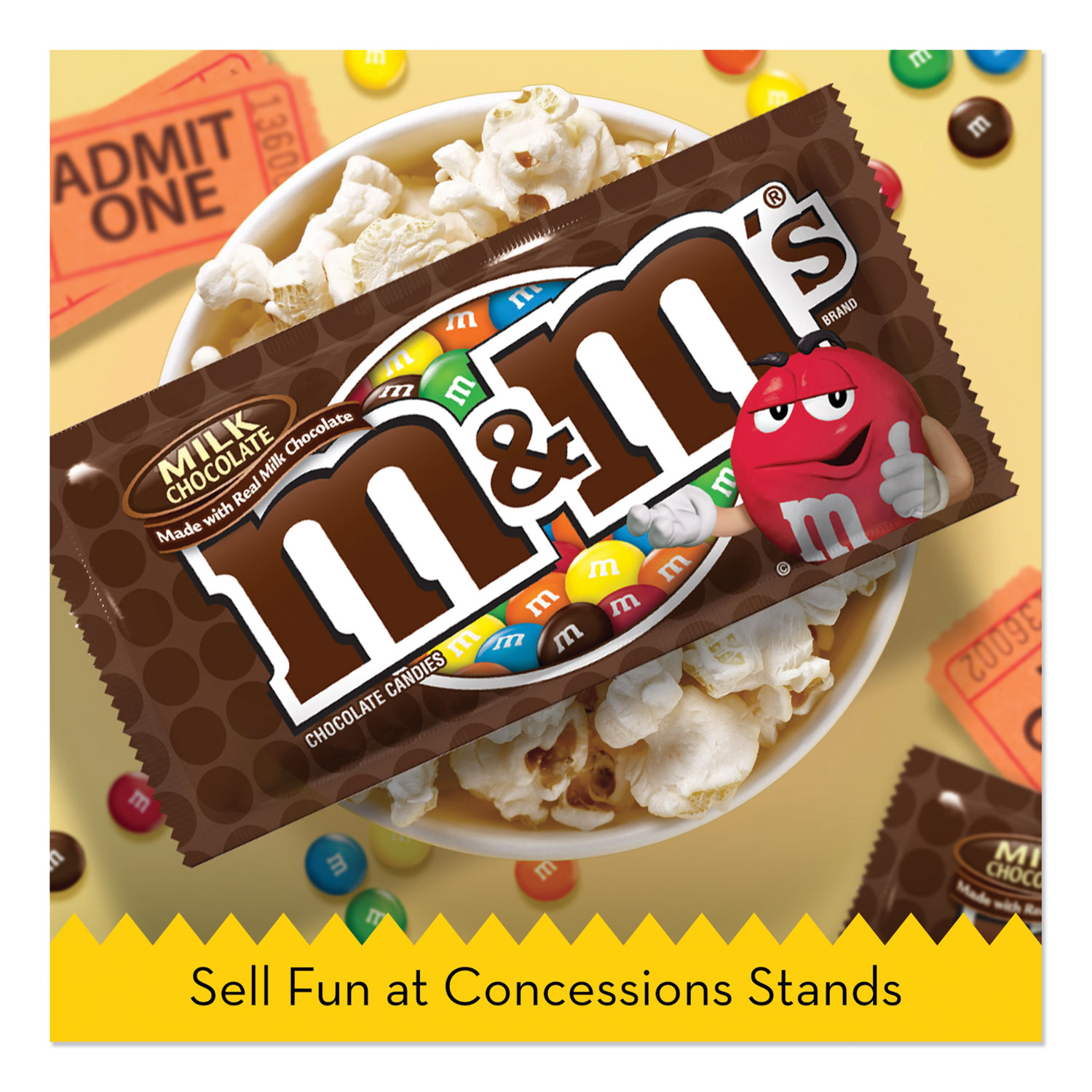 菓子 MM M & M's Chocolate Candies, Milk Chocolate, Individually