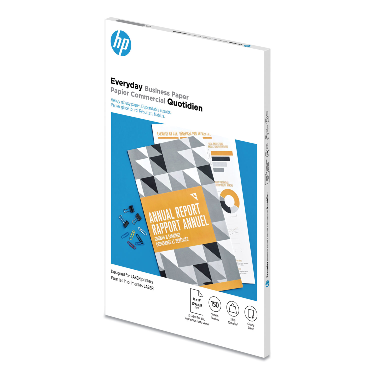 HP Everyday Business Paper, 32 lb Bond Weight, 8.5 x 11