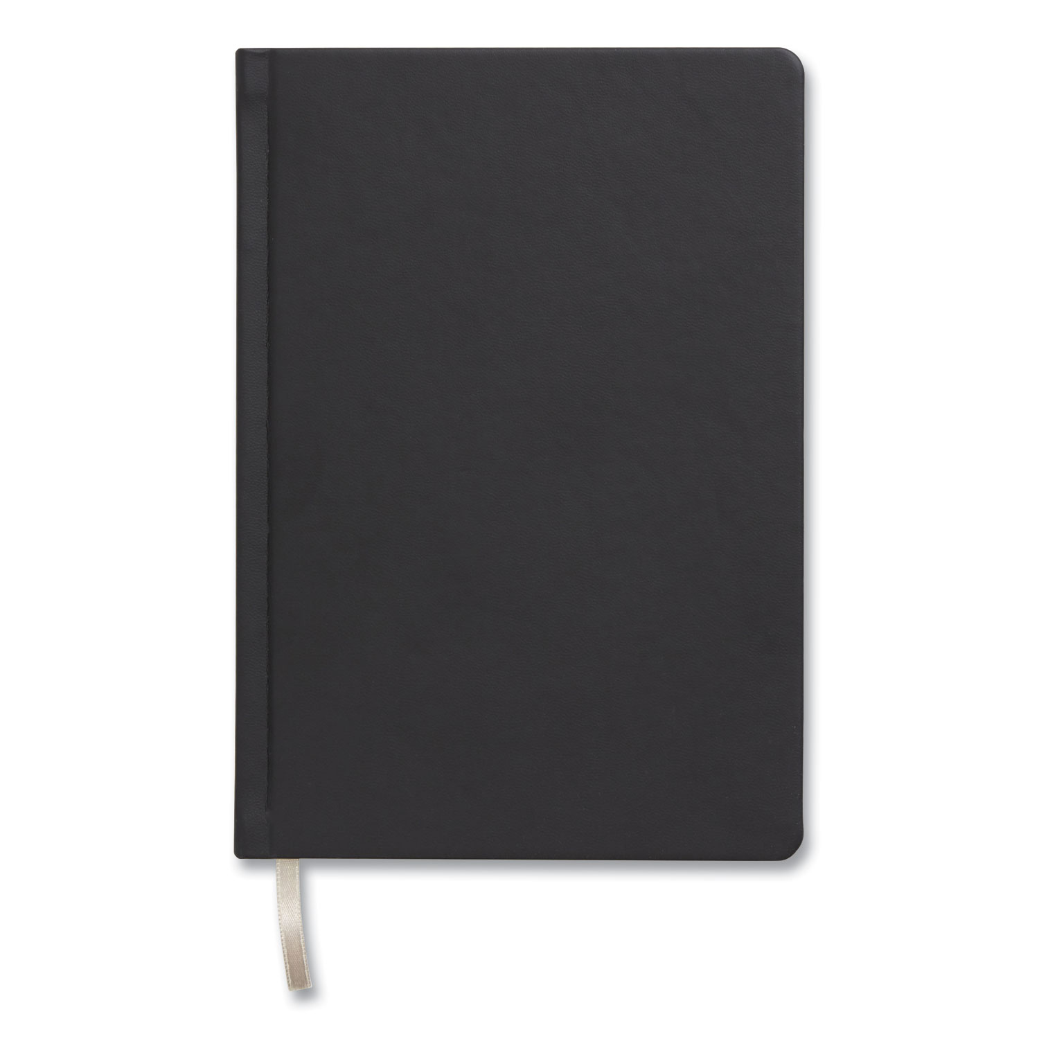 TRU RED Flexible-Cover Business Journal, Narrow Rule, Black