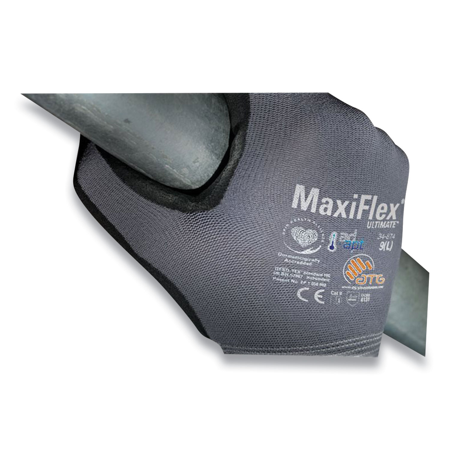 MaxiFlex Ultimate Seamless Knit Nylon Gloves, Nitrile Coated