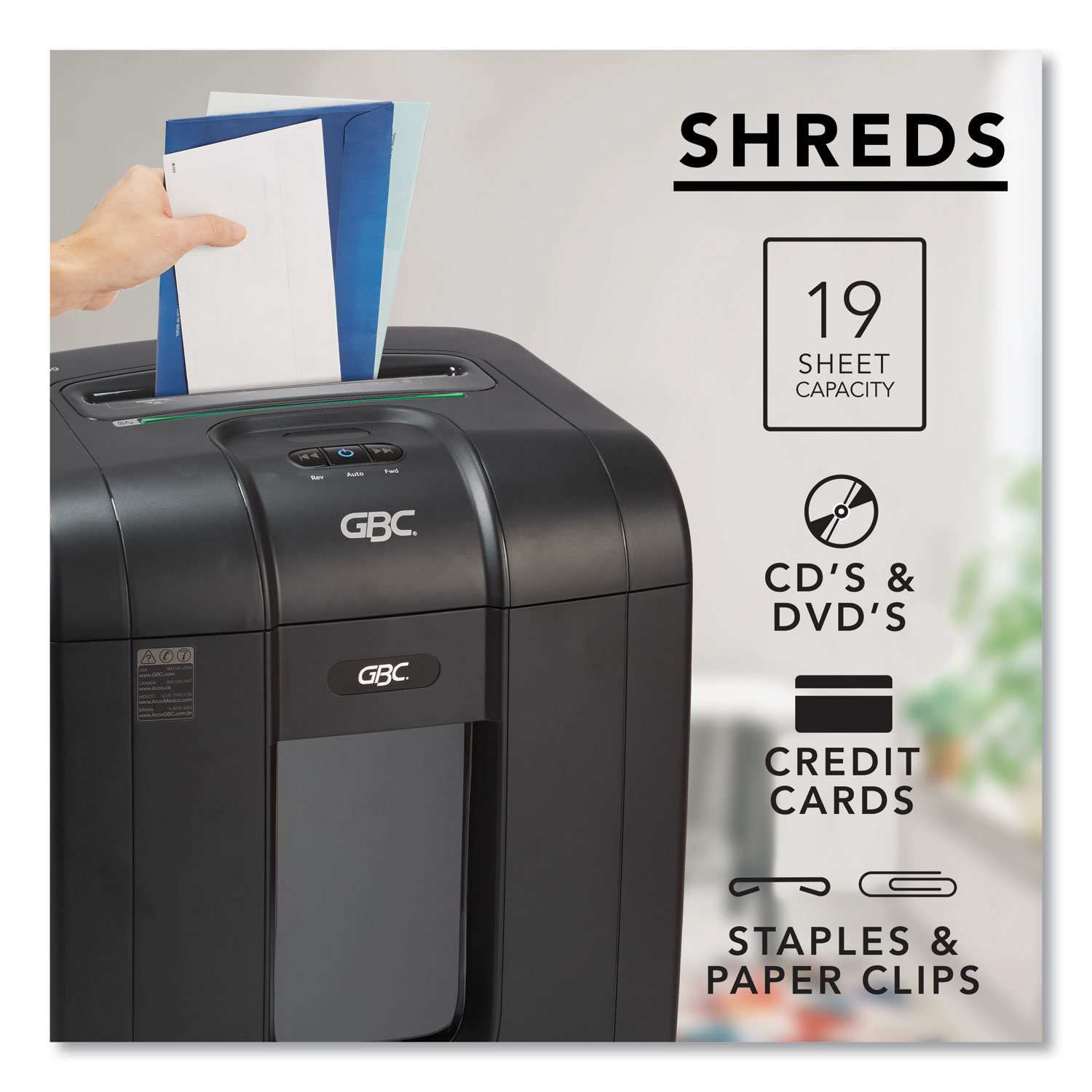 はさみ・カッター GBC ShredMaster GCS100AFX ほぼ未使用)GBC シュレッダー GCS100AFX クロスカット