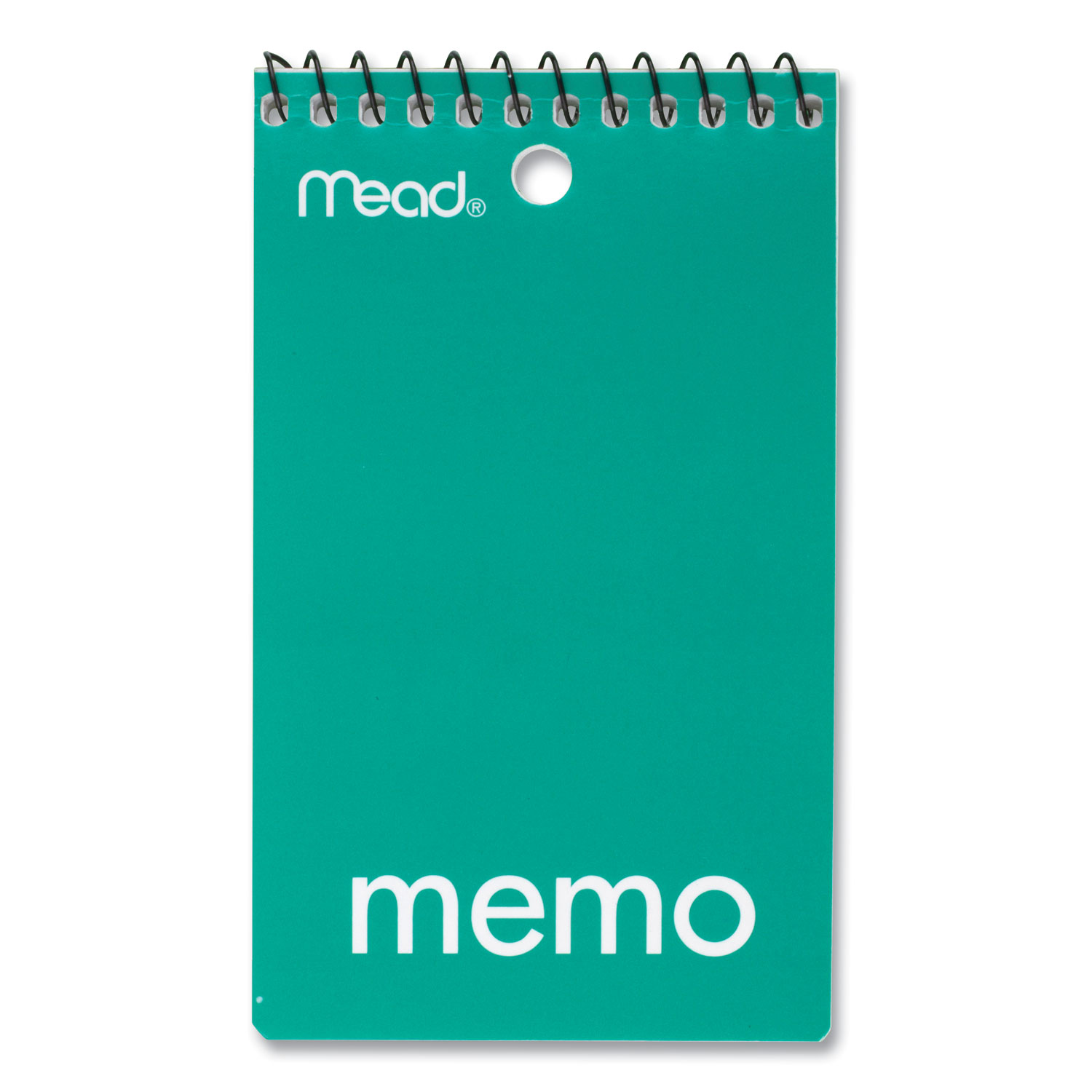 Mead Wirebound Memo Book, Medium/College Rule, 3 x 5, White Mead Wirebound Memo Book, Medium/College Rule, 3 x 5, White