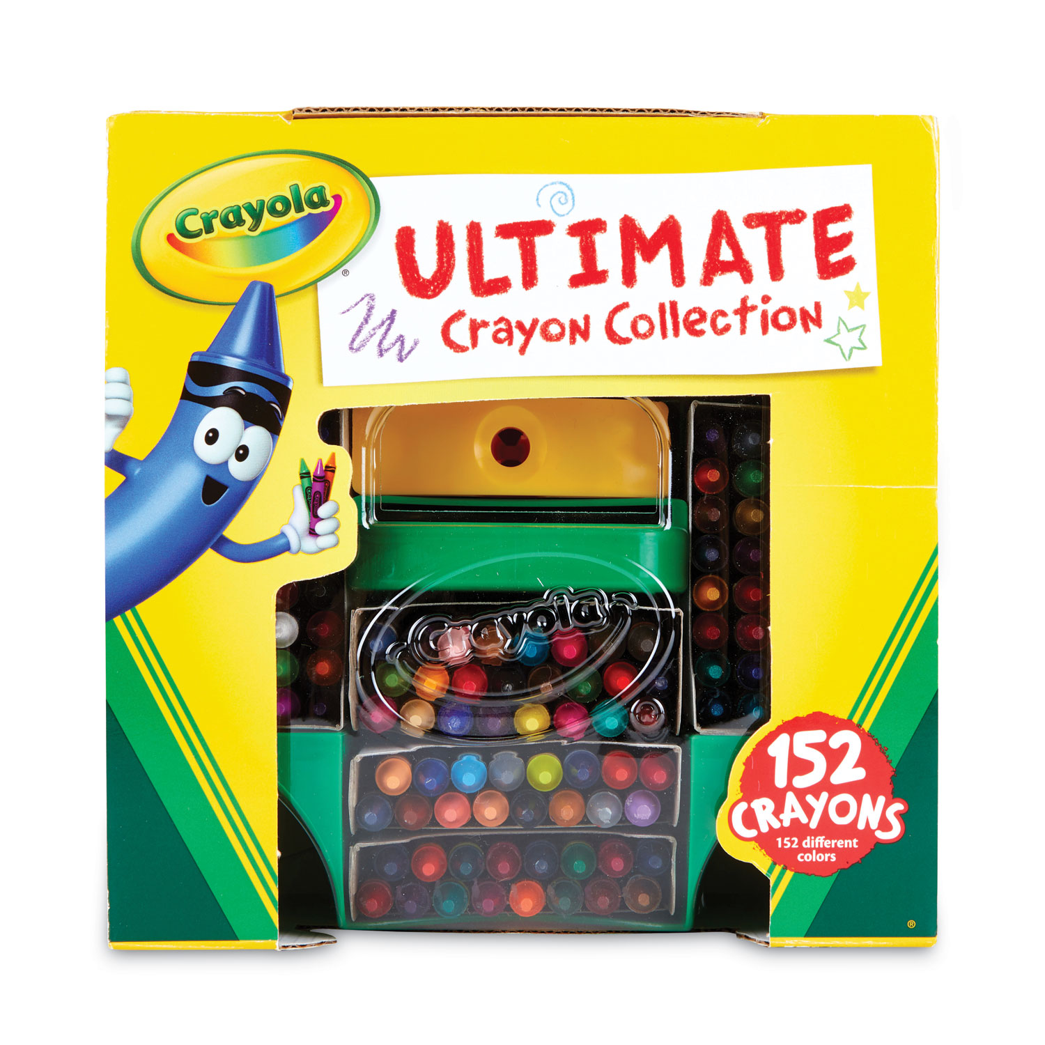Crayola Ultimate Crayon Case, Sharpener Caddy, 152 Colors (520030