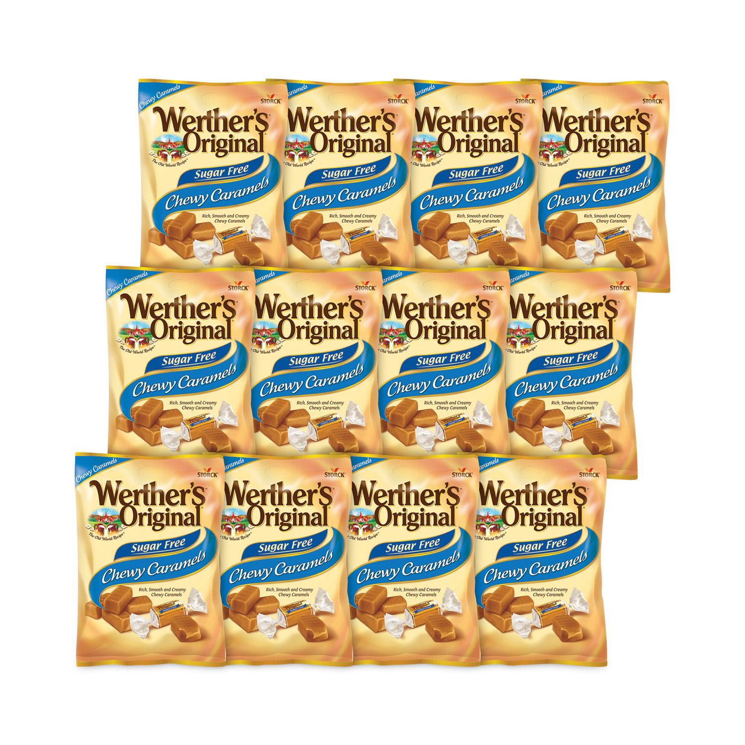 Werther's Original Sugar Free Chewy Caramel Candy, 1.46 oz