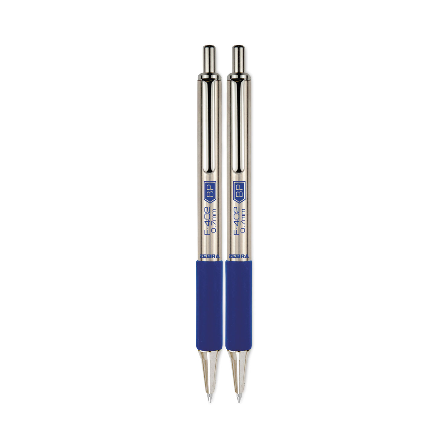 ペン侍　2点 Zebra F-402 Retractable Ballpoint Pen, 0.7mm, Blue Ink