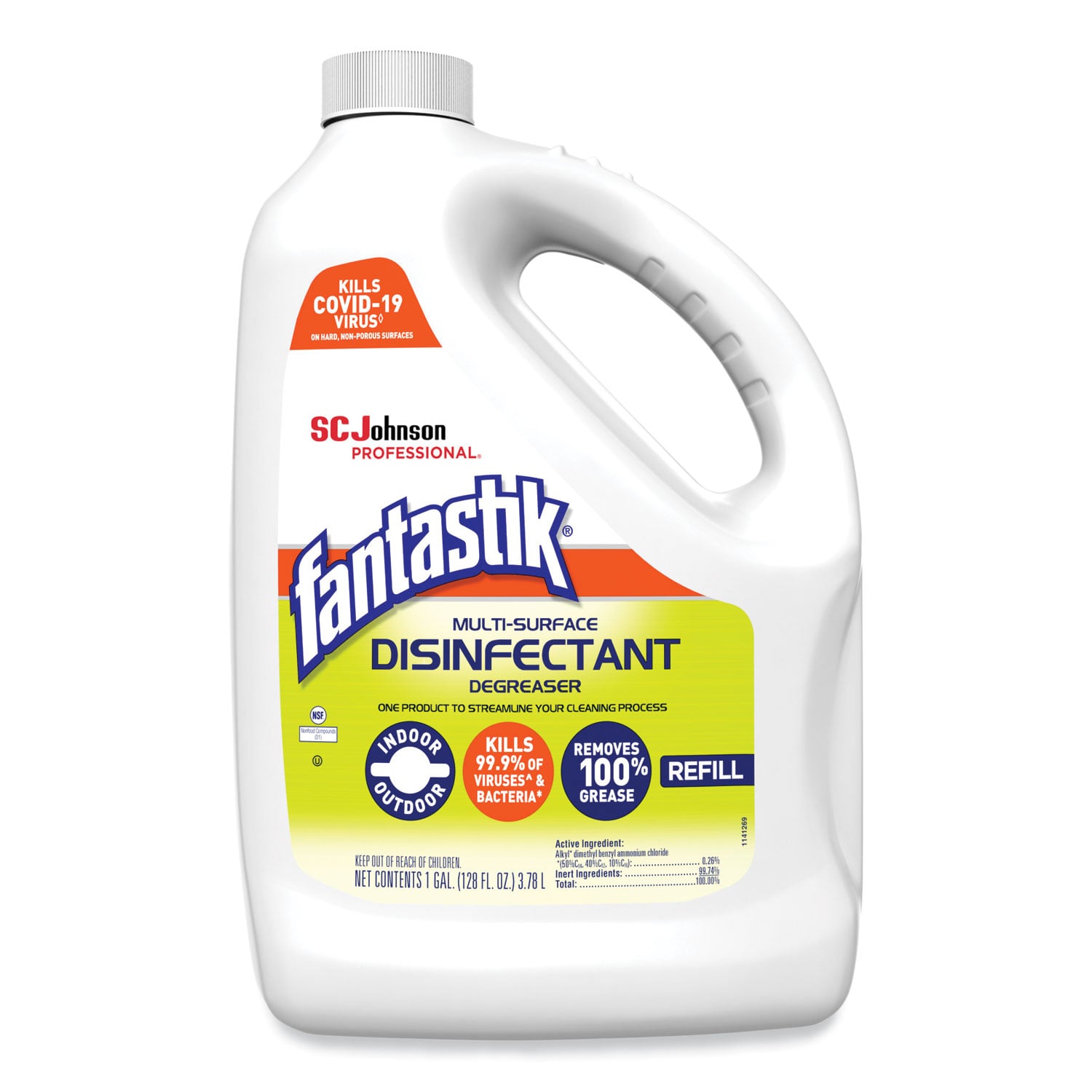 WS Rewrite 篝 Fantastik 311930 Multi-Surface Disinfectant Degreaser, 4 Gallons