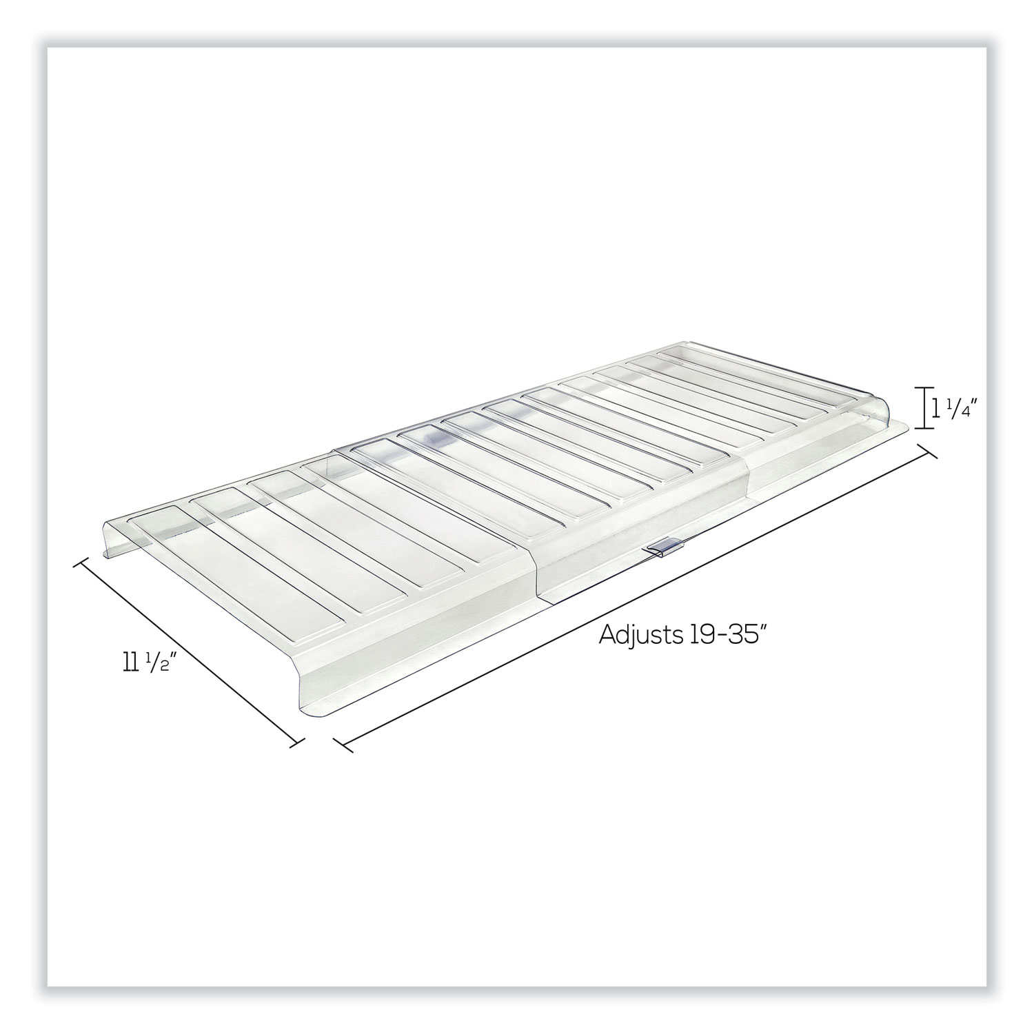 Under Furniture Air Deflector, 11 x 20 x Clear (UFAD
